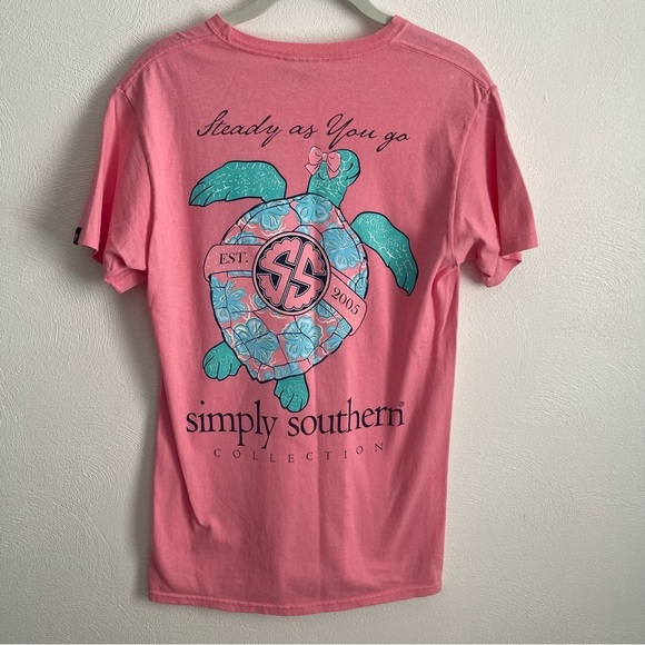 Simply southern T-Shirt graphic size small steady as you go turtle - Picture 1 of 9